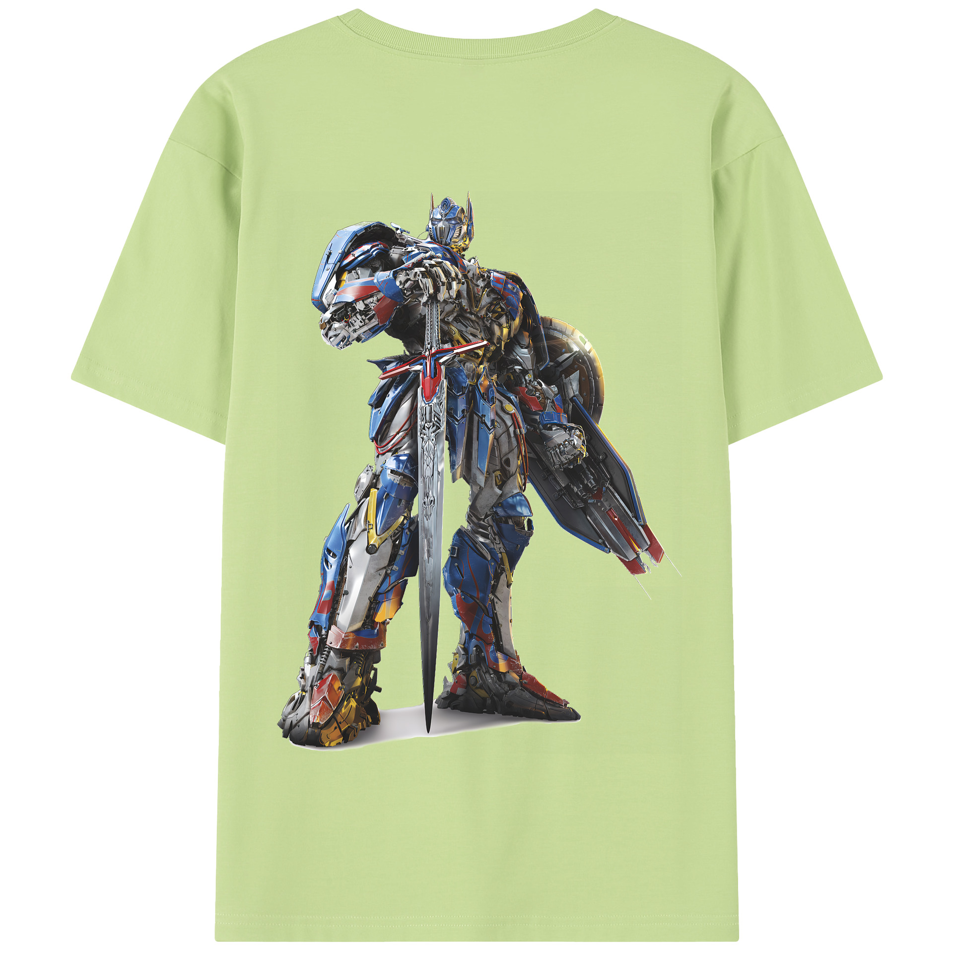 （画像用） Transformers トランスフォーマー 綿100％半袖Tシャツ（背面プリント）